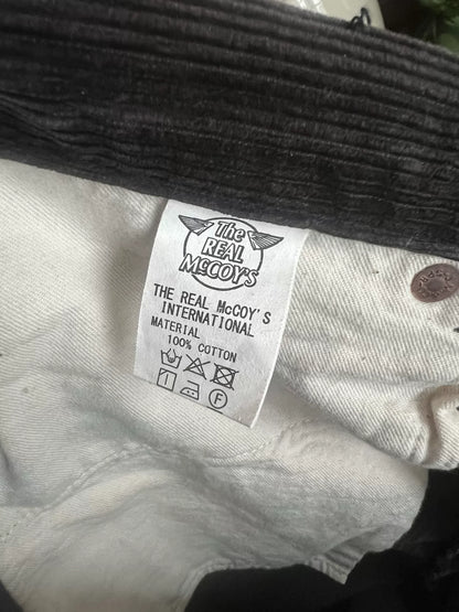 The Real McCoy's Corduroy Trousers, Size 34