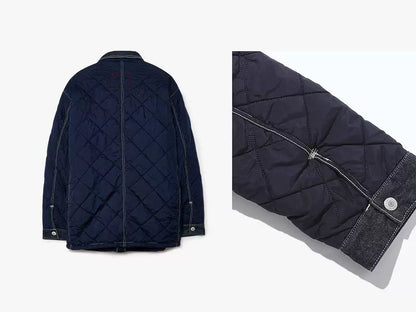 reversible quilt chore coat by levi's red