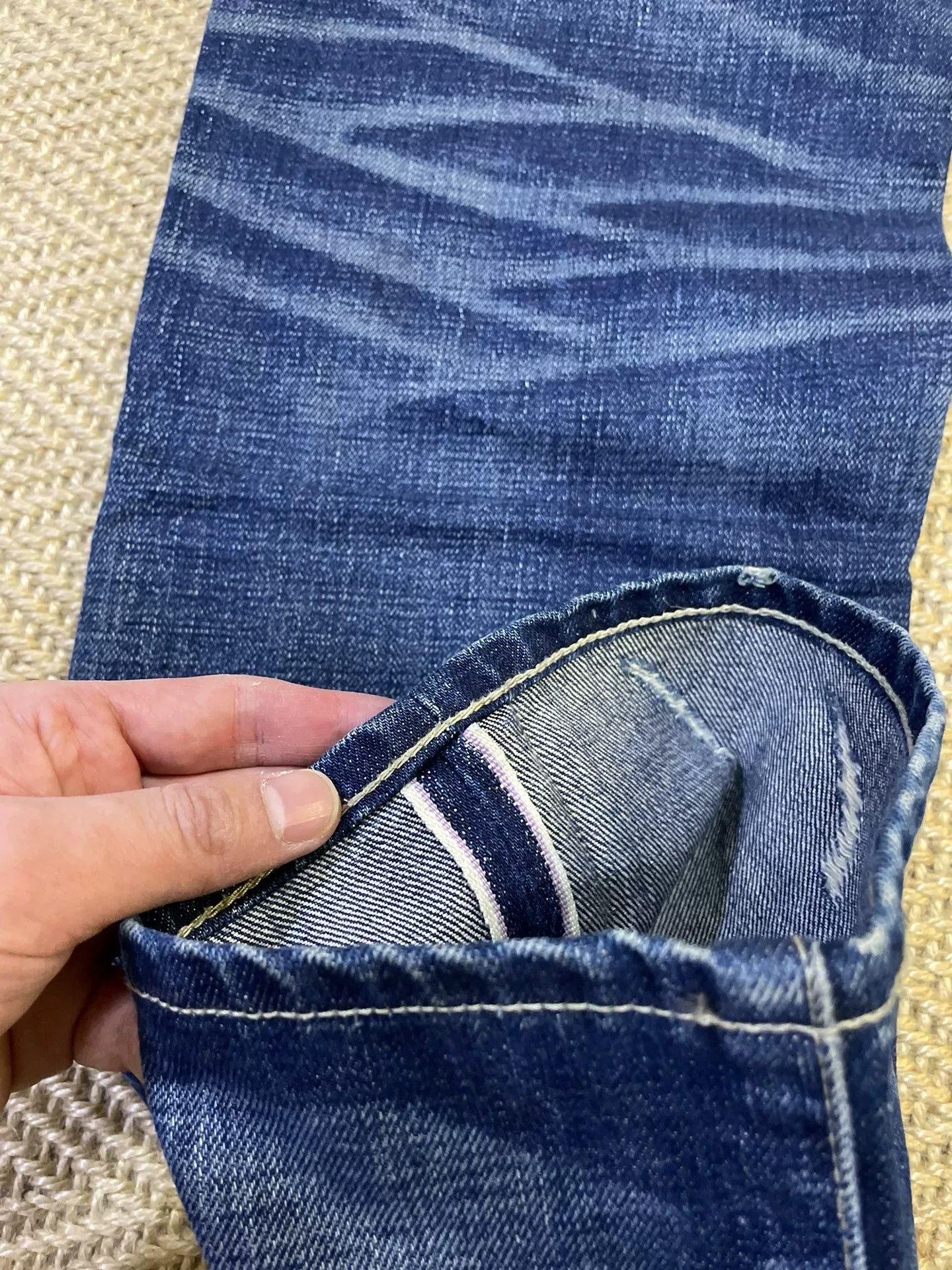 vintage neighborhood distressed denim pants