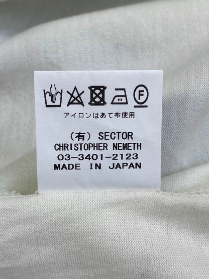 black and white rope knot long sleeve tee