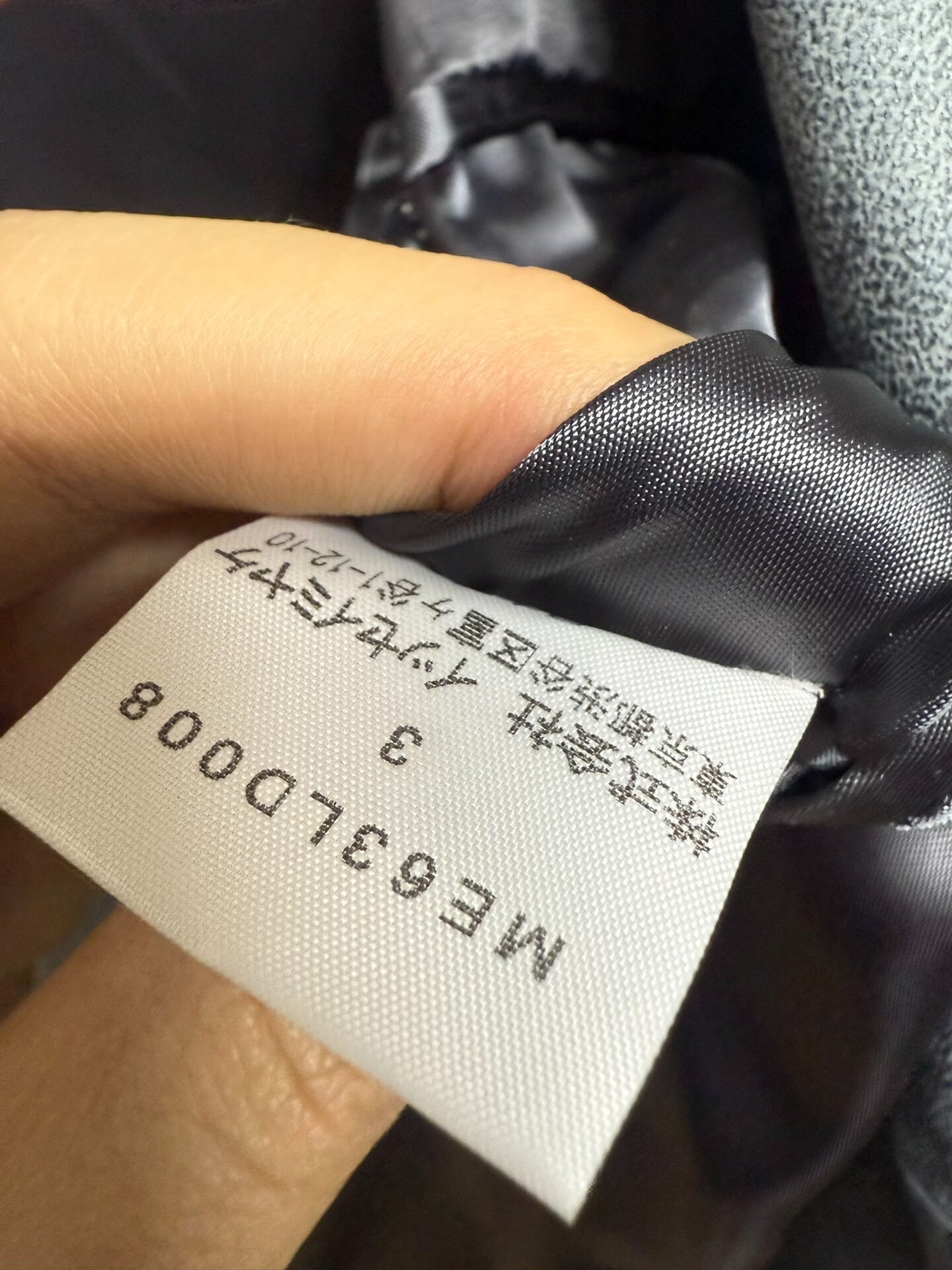 issey miyake men early frost leather coat