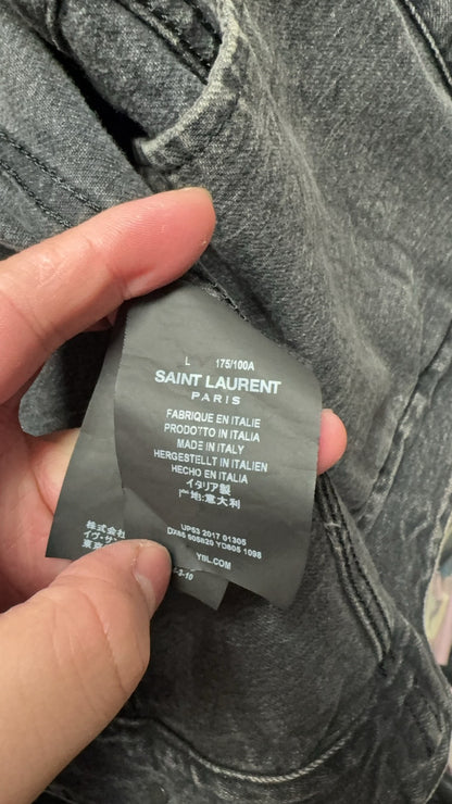Saint Laurent 1971 Sunset Embroidery Denim Jacket