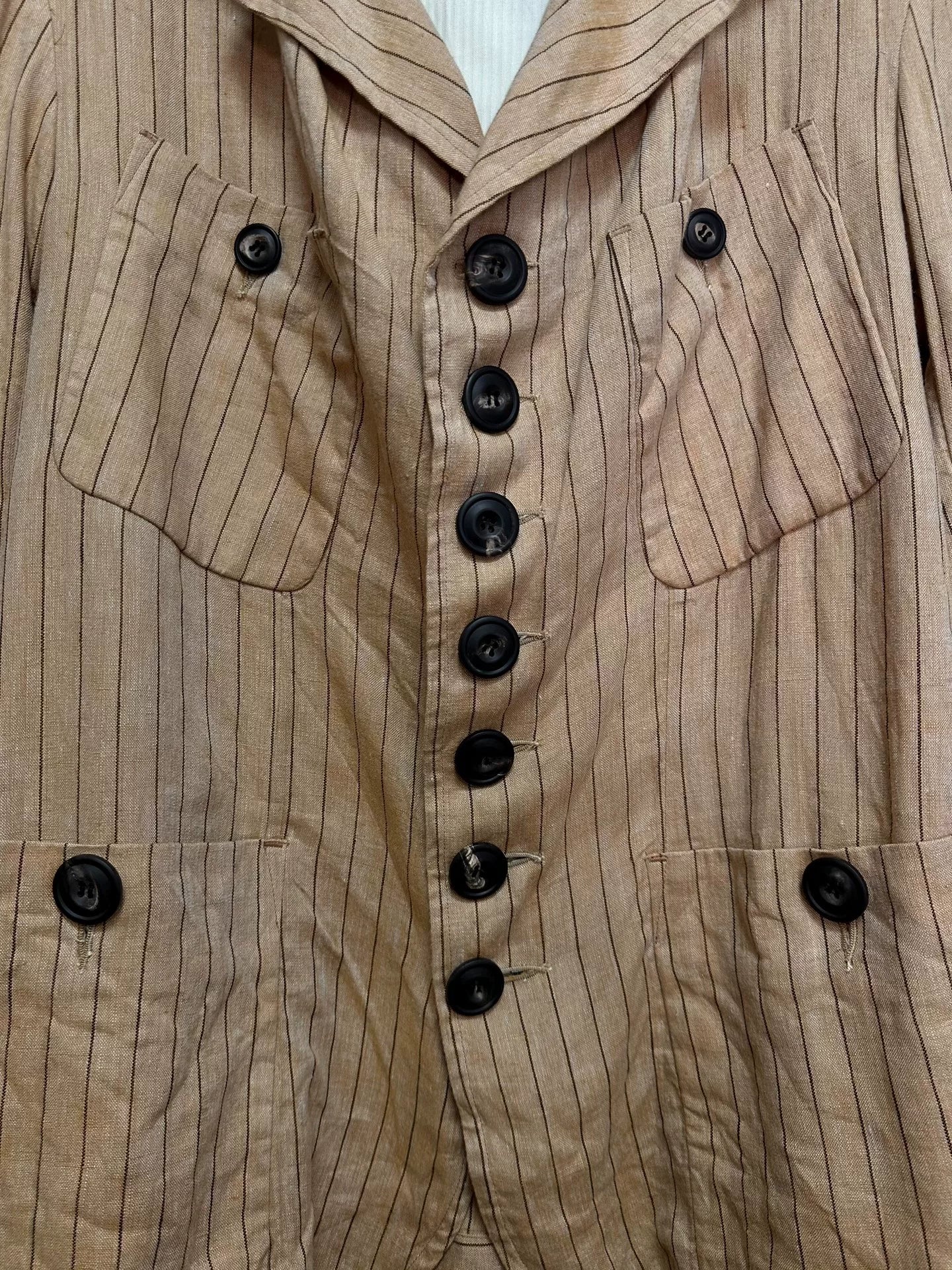 John Alexander Skelton Antique Linen Jacket