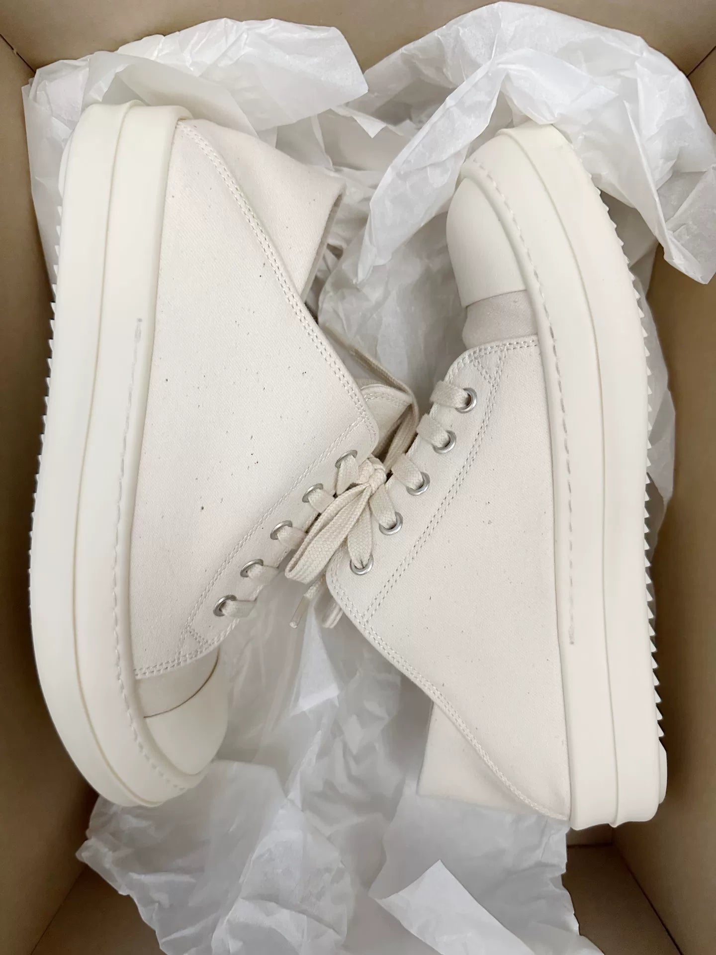 Rick Owens x Converse 24SS White Canvas