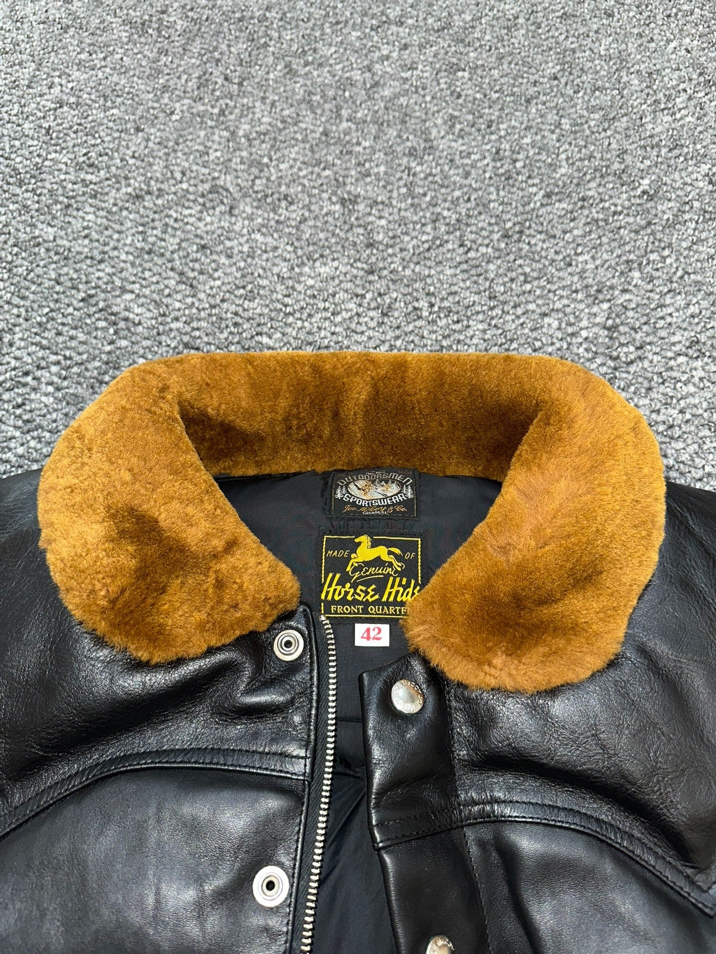 The Real McCoys Horsehide Down Vest