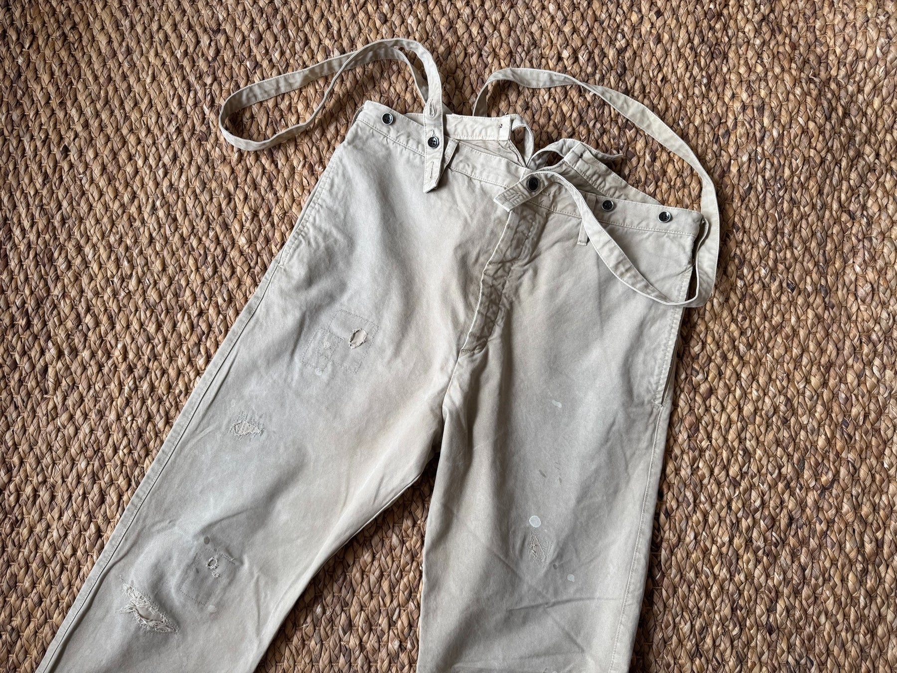 VISVIM 21SS TRAVAILLER BRACES PANTS DMGD