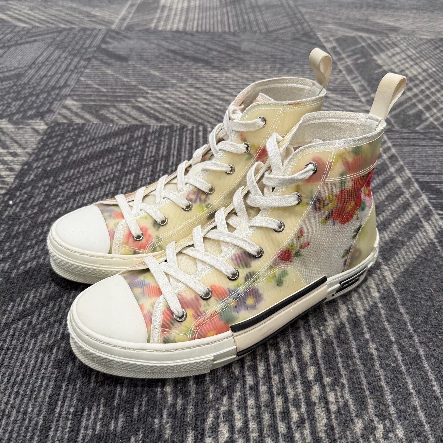 Dior B23 Floral High-Top Sneakers