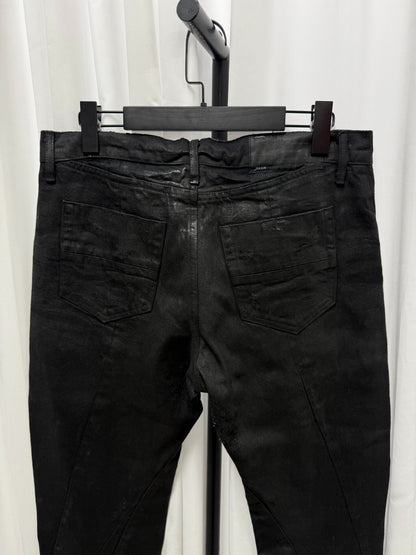 Julius 7 Distressed Spiral Denim Pants