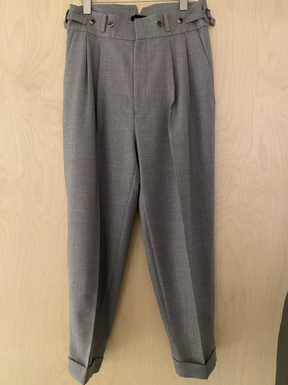 UNDERCOVER Light Gray Wool Tapered Pants