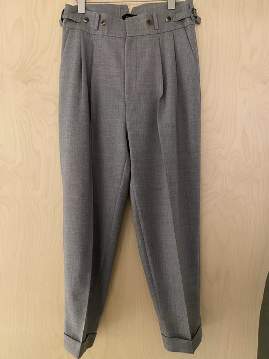 UNDERCOVER Light Gray Wool Tapered Pants