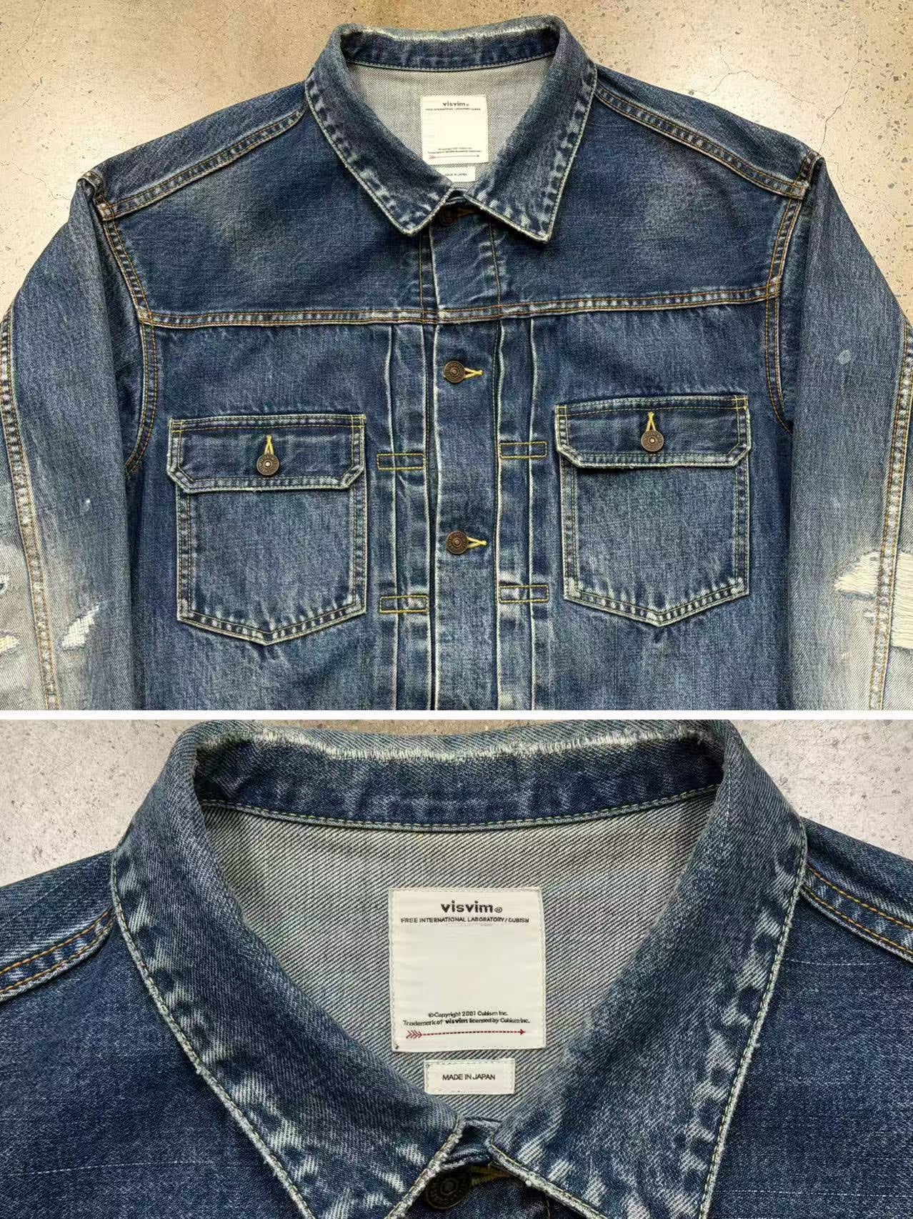 Visvim 101xx Distressed Denim Jacket