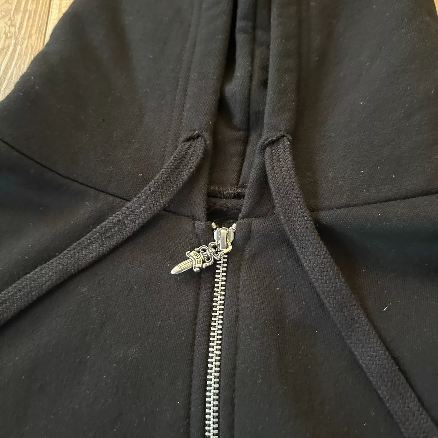 Chrome Hearts Black Sword Zip Hoodie