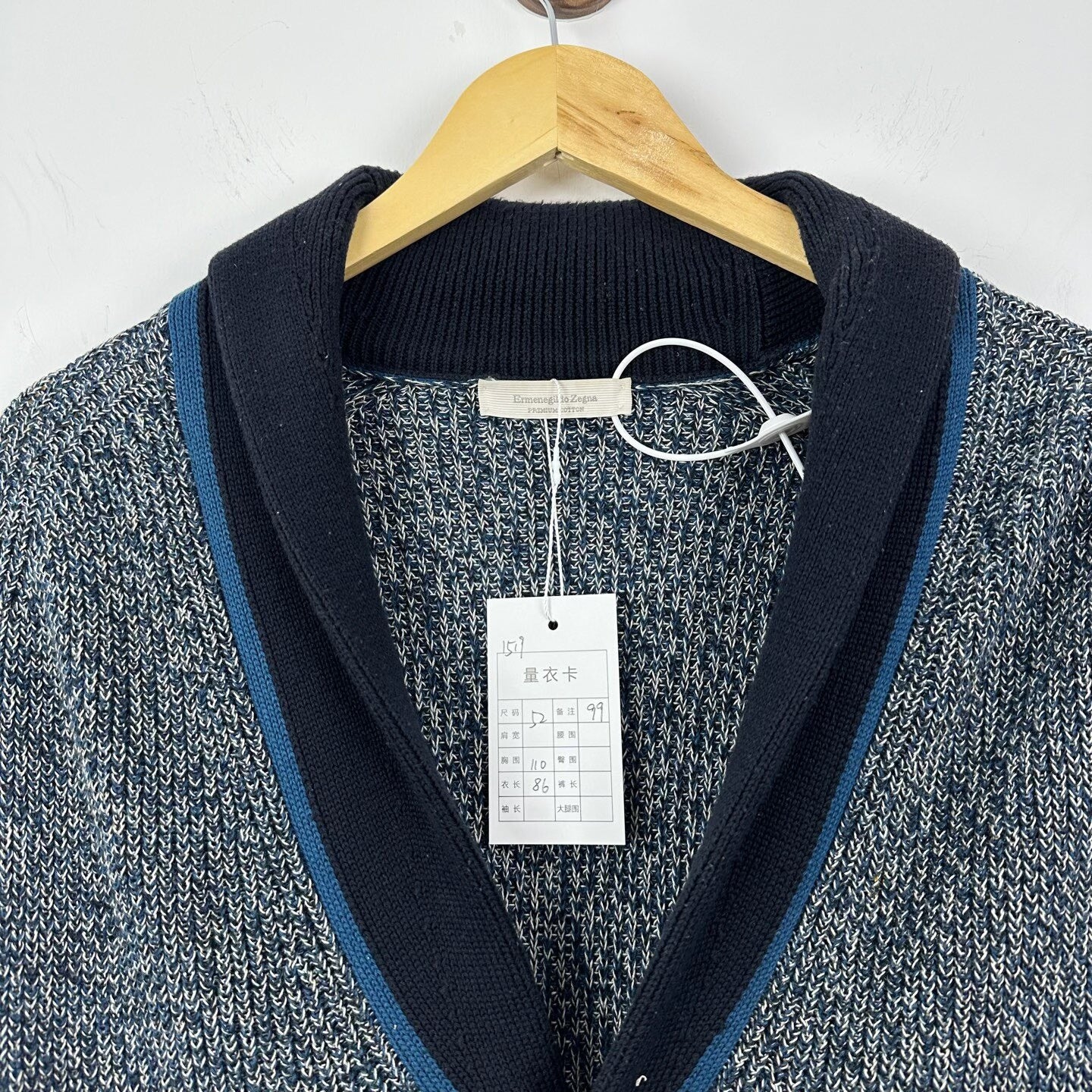 Ermenegildo Zegna Knitted Cardigan Size 52