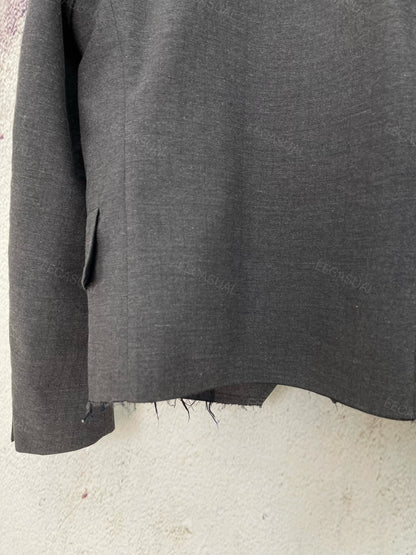 CDG Gray Asymmetrical Blazer
