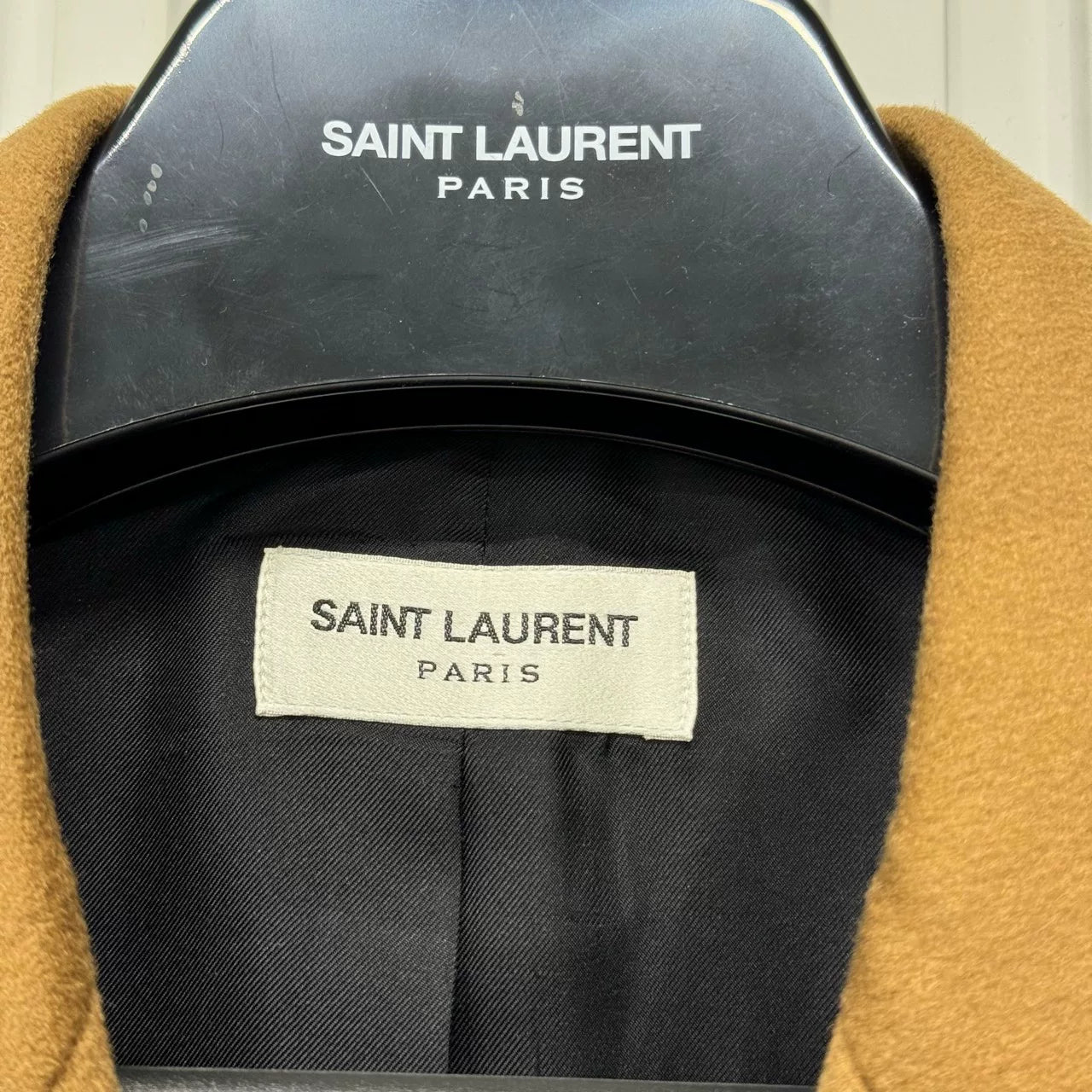 Saint Laurent Brown Double-Breasted Blazer