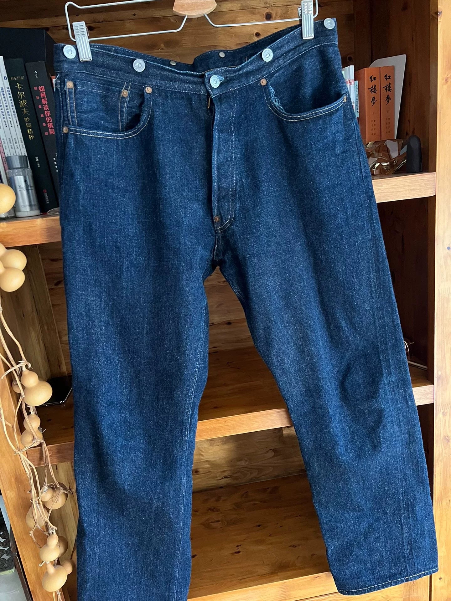 premium natural dye denim overalls