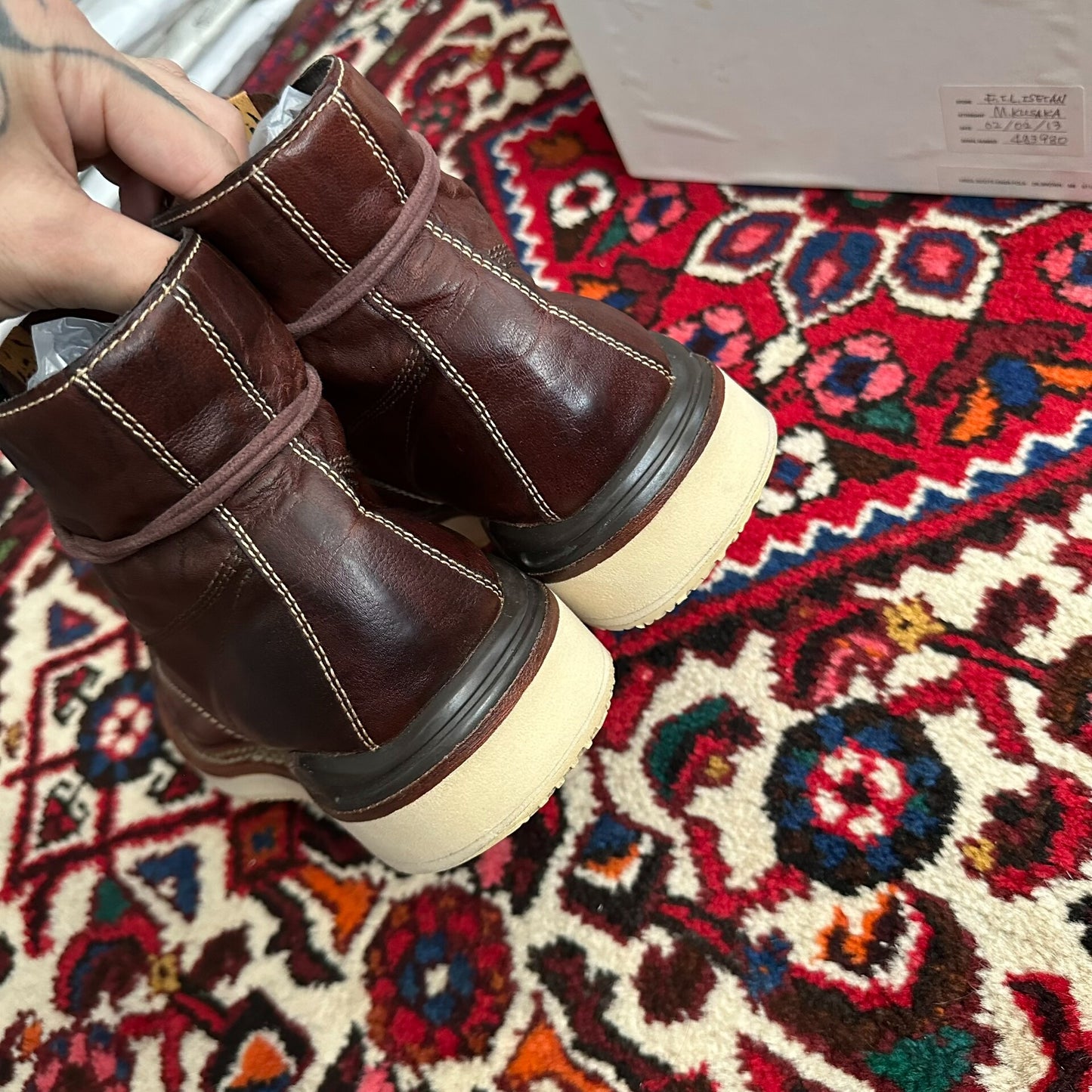 Visvim Virgil Double-Stitch Boots Size 9