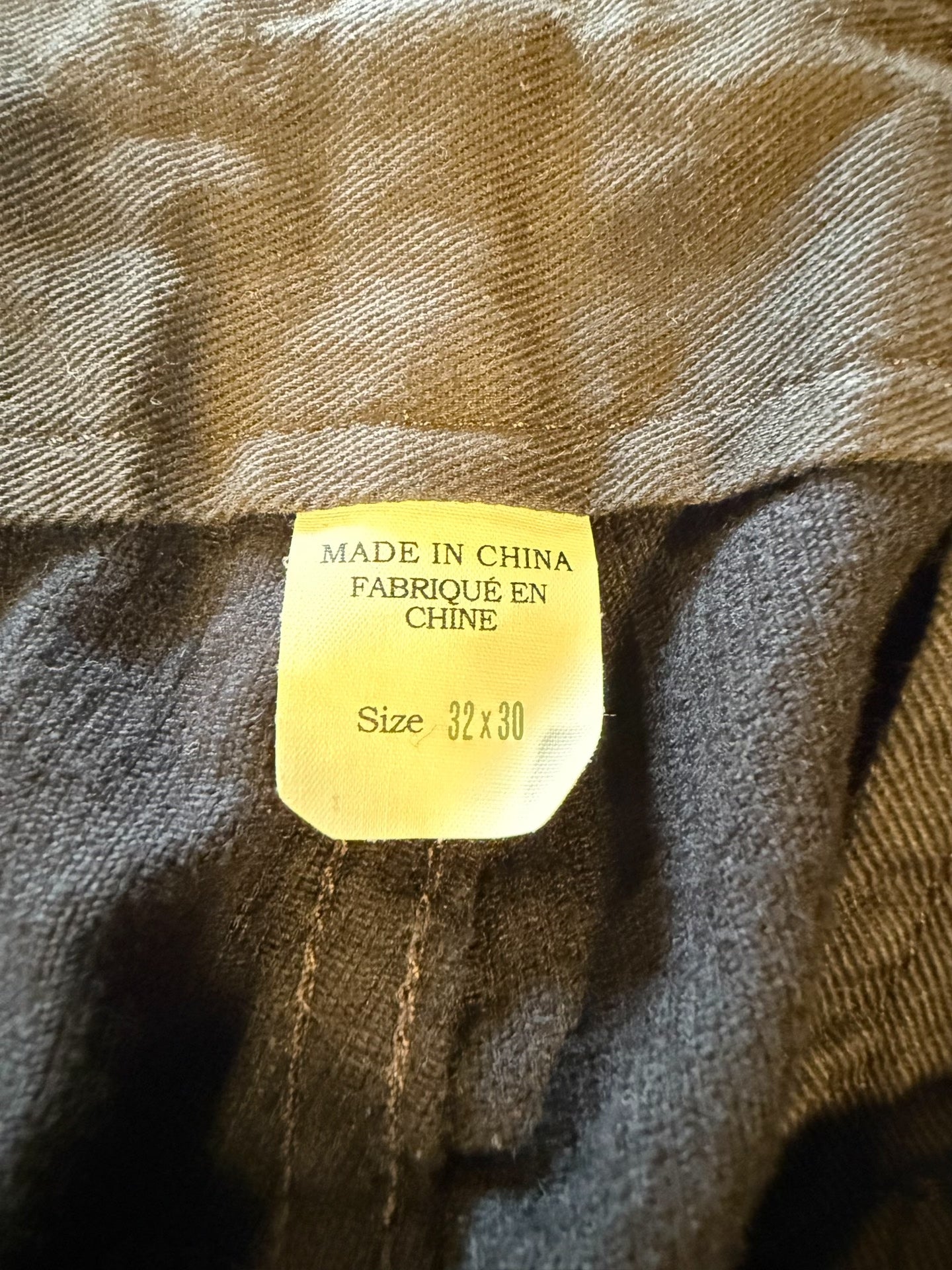 RRL Black Corduroy Work Pants