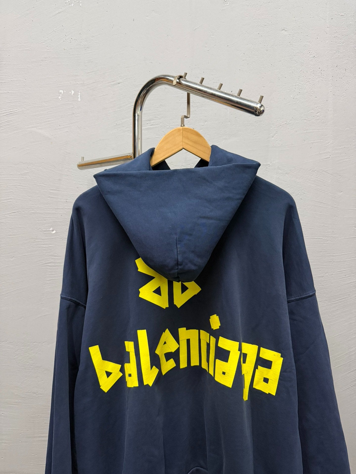 Balenciaga SS24 Dark Blue Tape Hoodie XXS