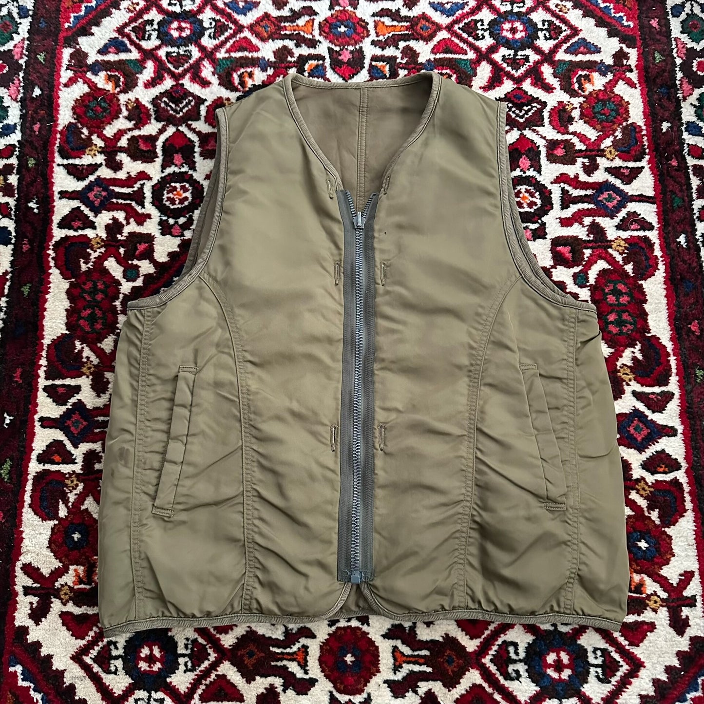 visvim iris liner vest in nylon