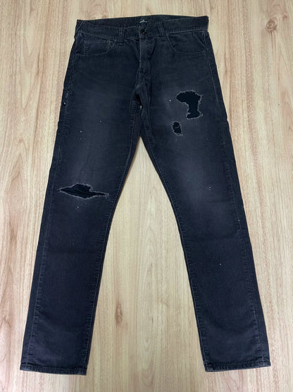denim by vanquish casual distressed pants