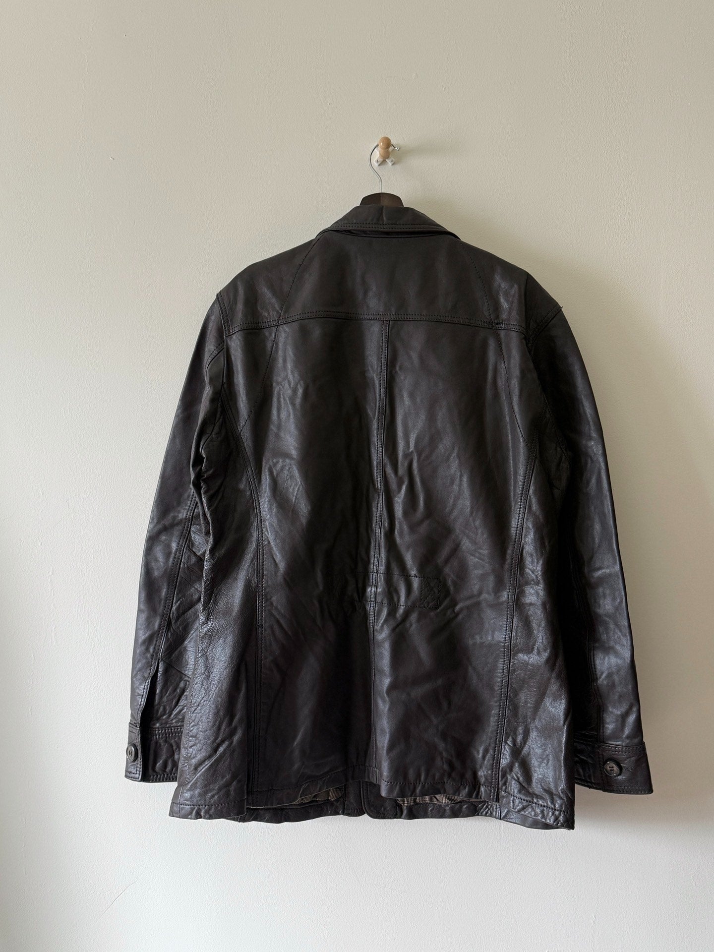 Jean Paul Gaultier 90s Leather Field Jacket