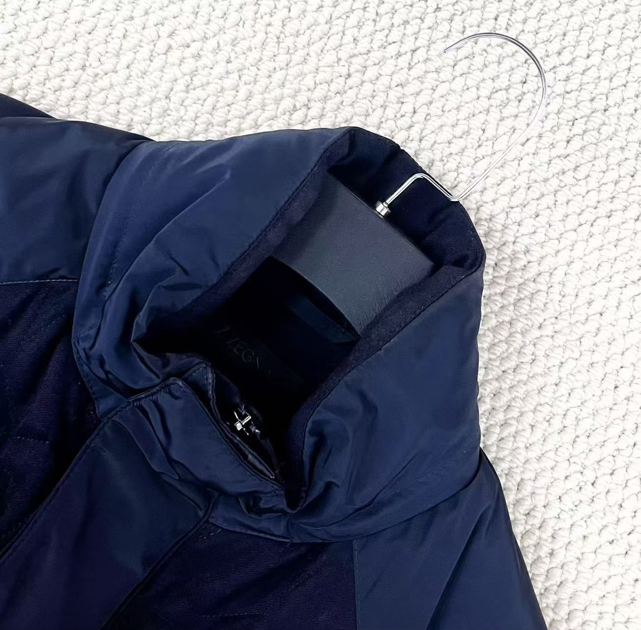 ermenegildo zegna navy cotton jacket with pockets