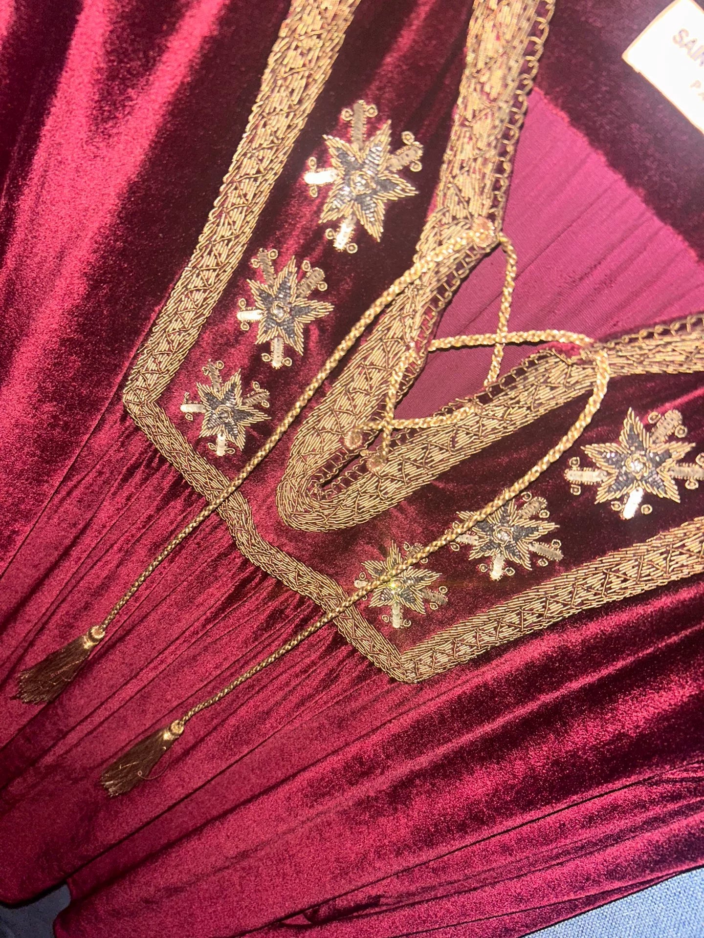 Saint Laurent Velvet Starburst Shirt