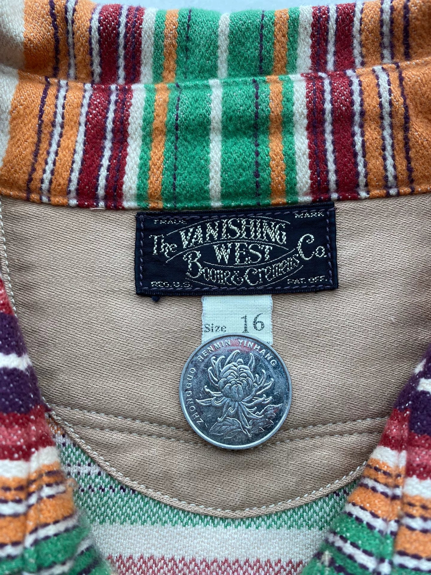 western style colorful shirt with details