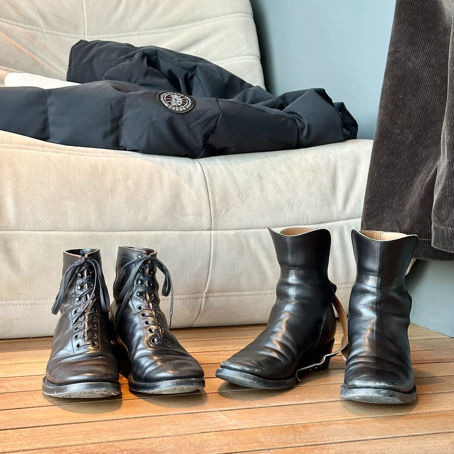 Clinch Jodhpur Black Leather Boots