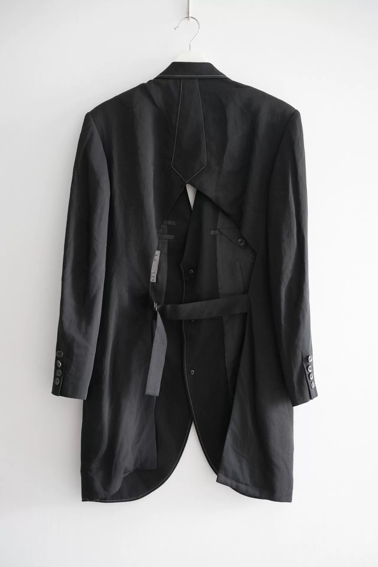 Yohji Yamamoto Black Cutout Suit Jacket