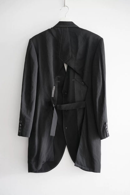 Yohji Yamamoto Black Cutout Suit Jacket