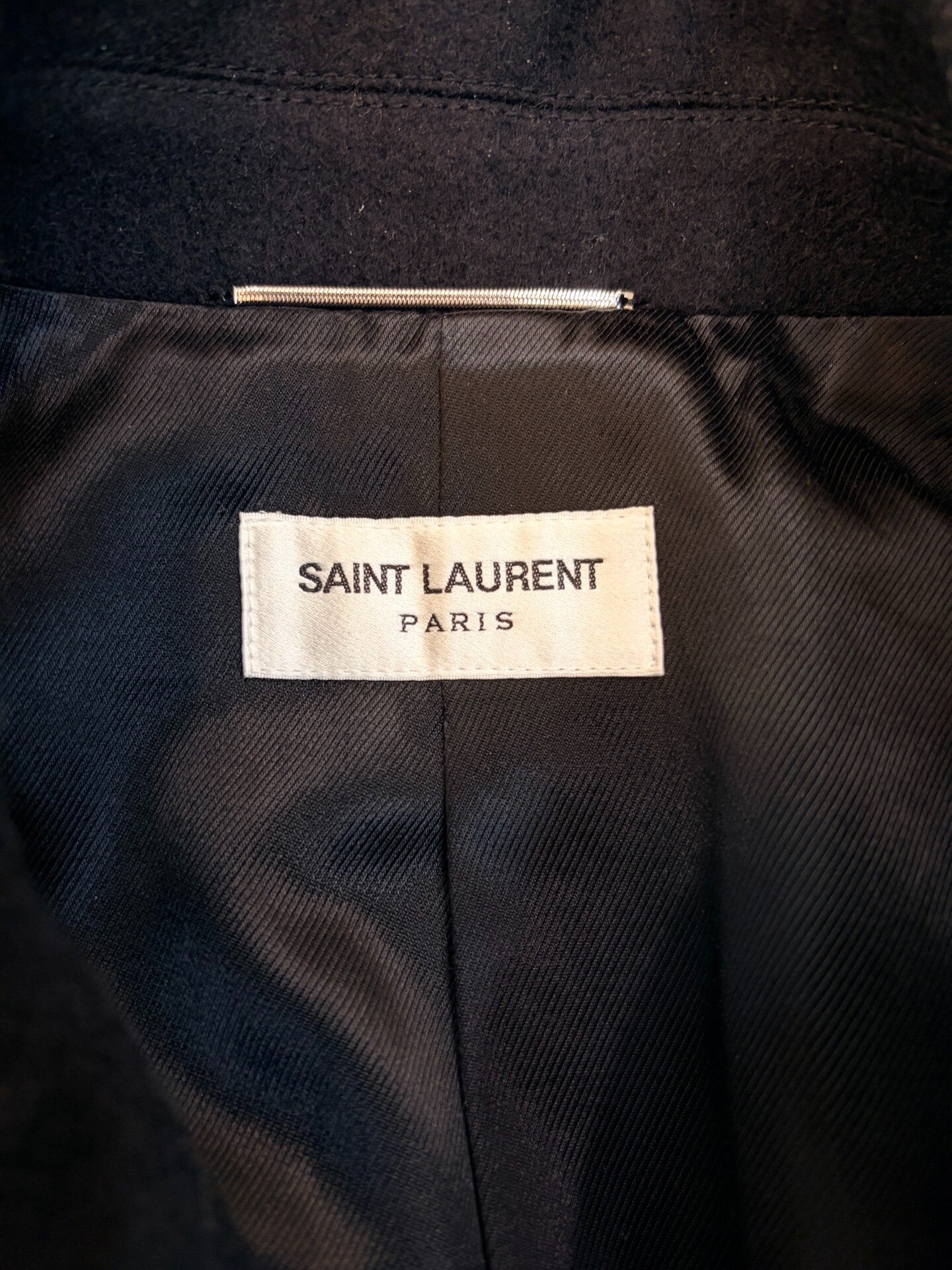 Saint Laurent Double-Breasted Gold Button Coat