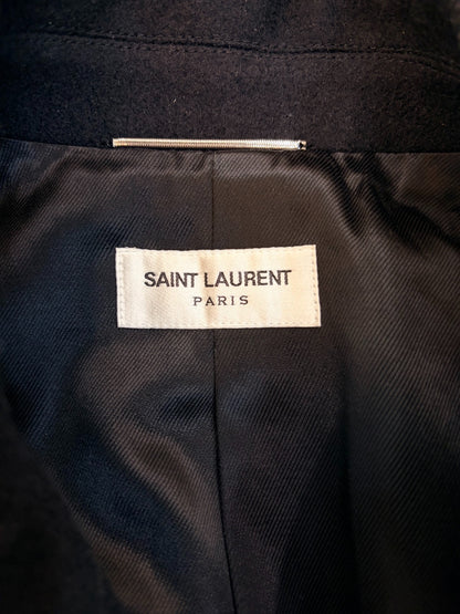 Saint Laurent Double-Breasted Gold Button Coat