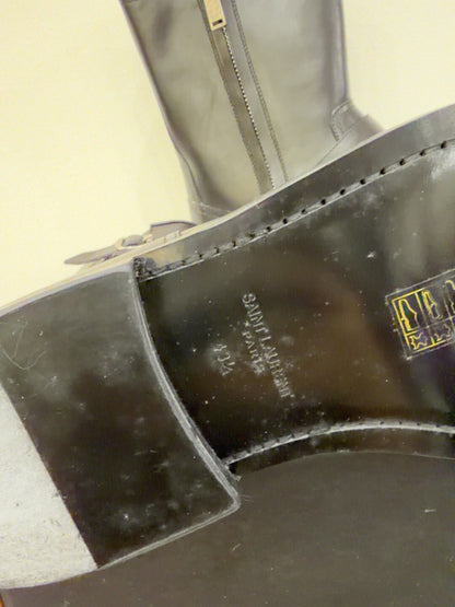 Saint Laurent Black Mid-Calf Boots