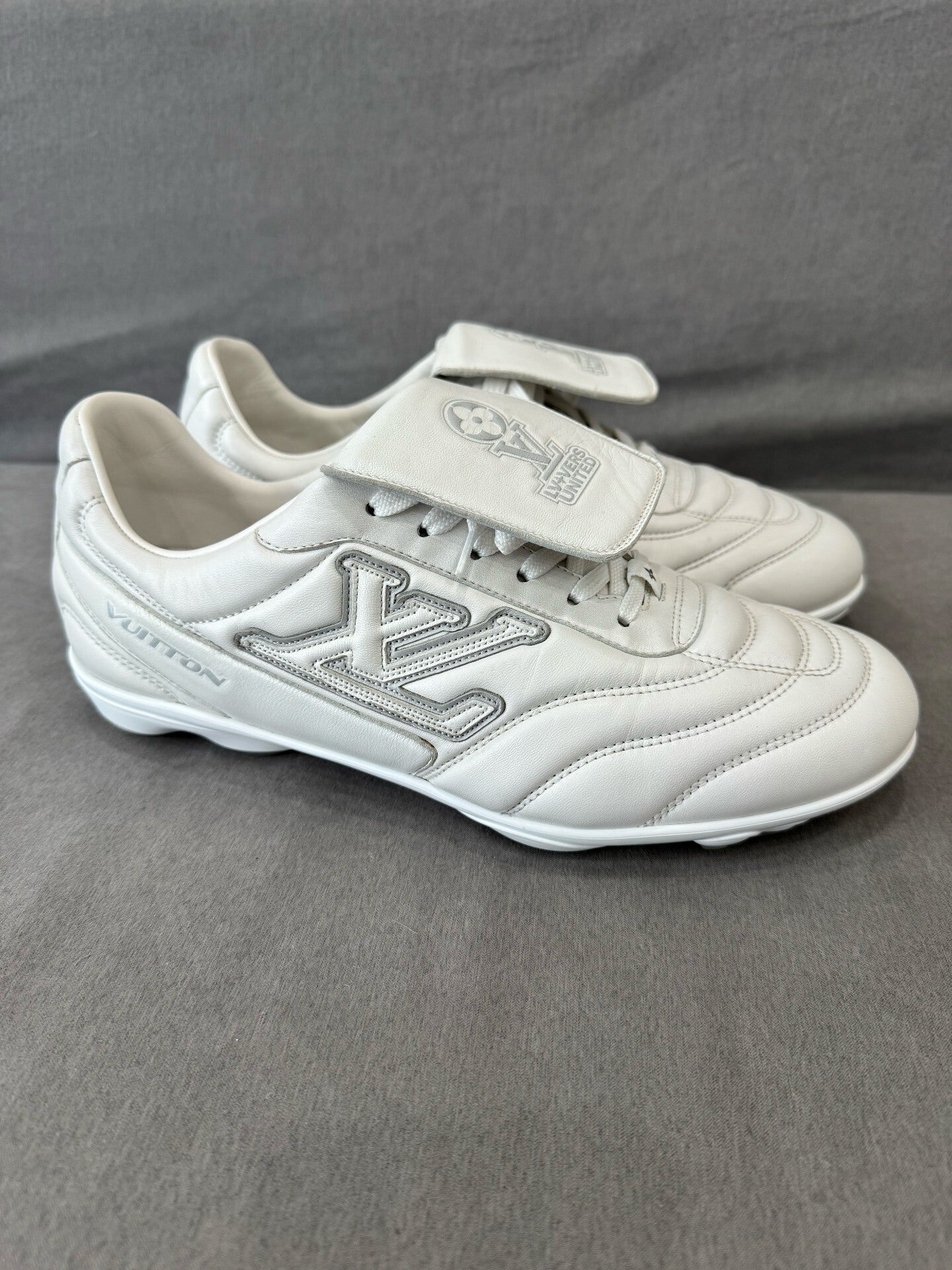 Louis Vuitton White Soccer Shoes Size 42.5