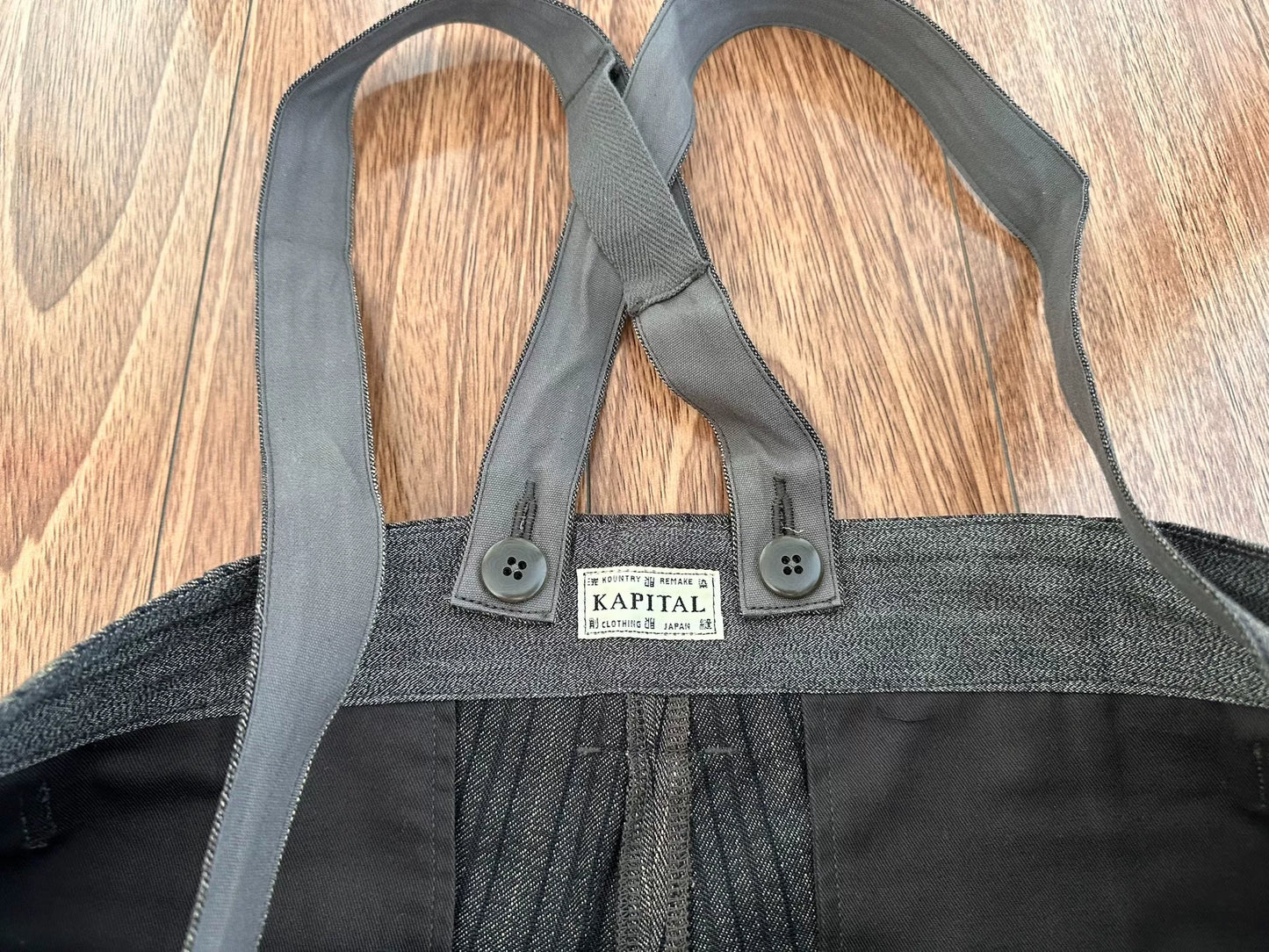 Vintage Striped Overalls by KAPITAL