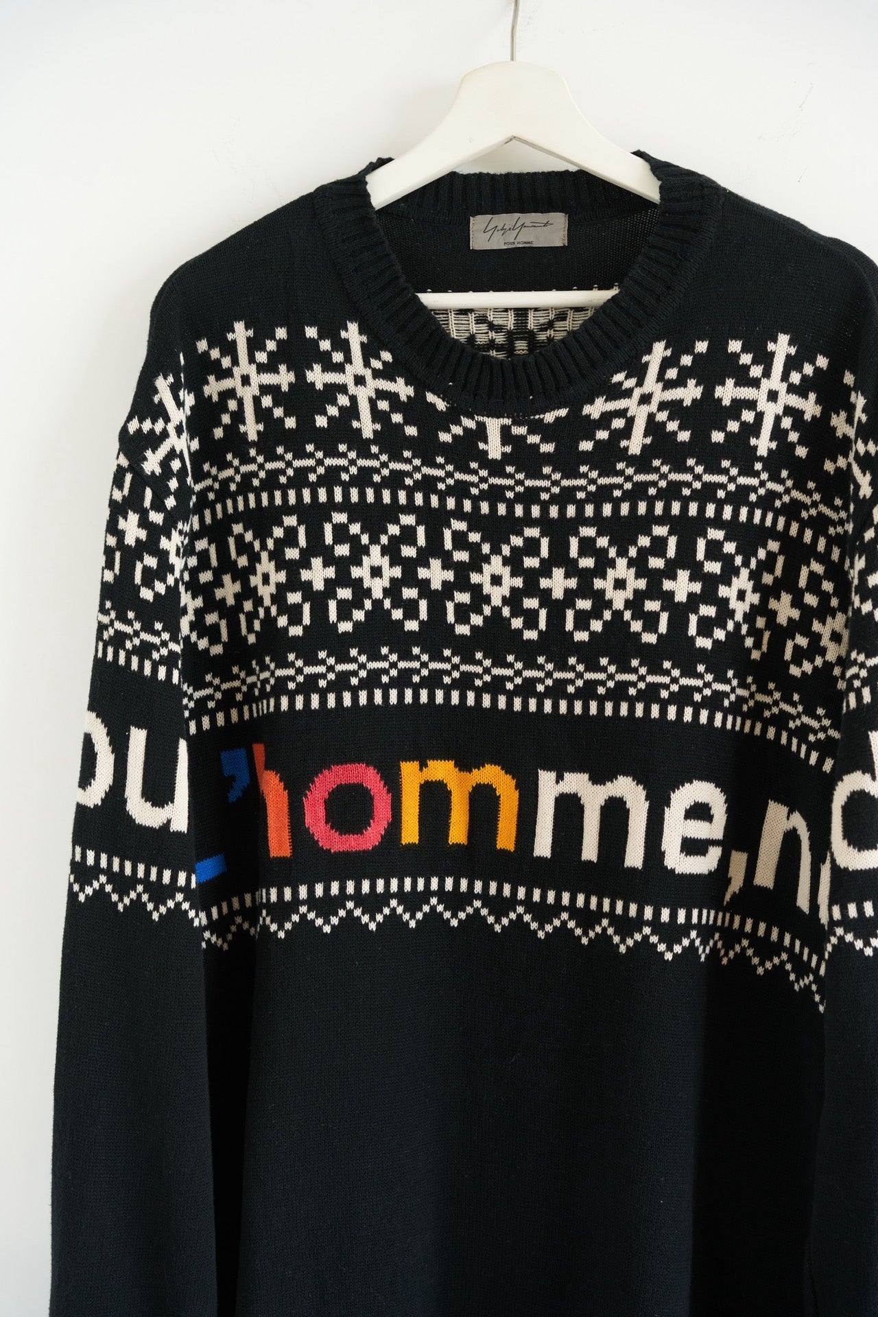 Yohji Yamamoto 16AW Fair Isle Sweater