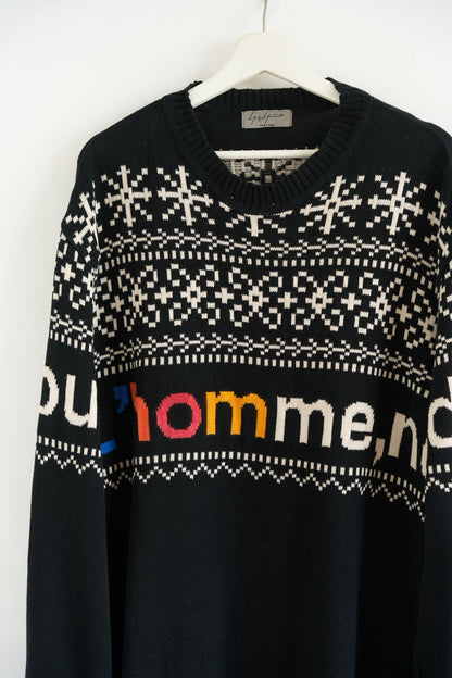 Yohji Yamamoto 16AW Fair Isle Sweater