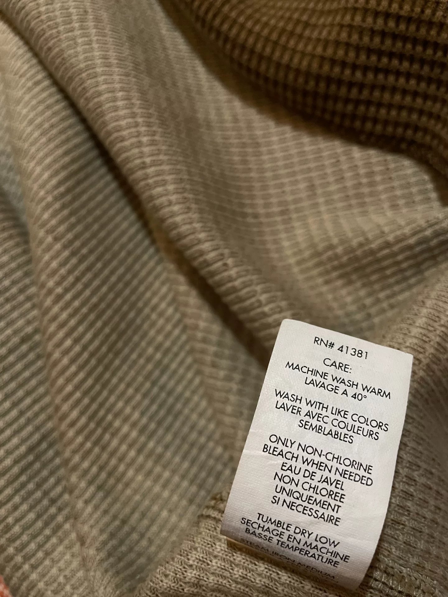 RRL Discontinued Waffle Long-Sleeve T-Shirt