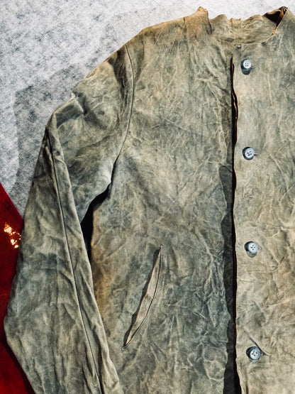 unique vintage leather jacket by maurizio amadei