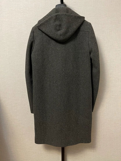 Dior Homme Wool Blend Hooded Coat