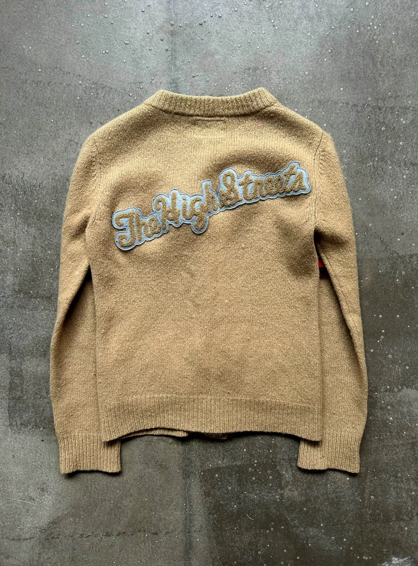 number nine knitted cardigan in beige