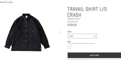 VISVIM 21ss TRAVAIL Distressed Shirt