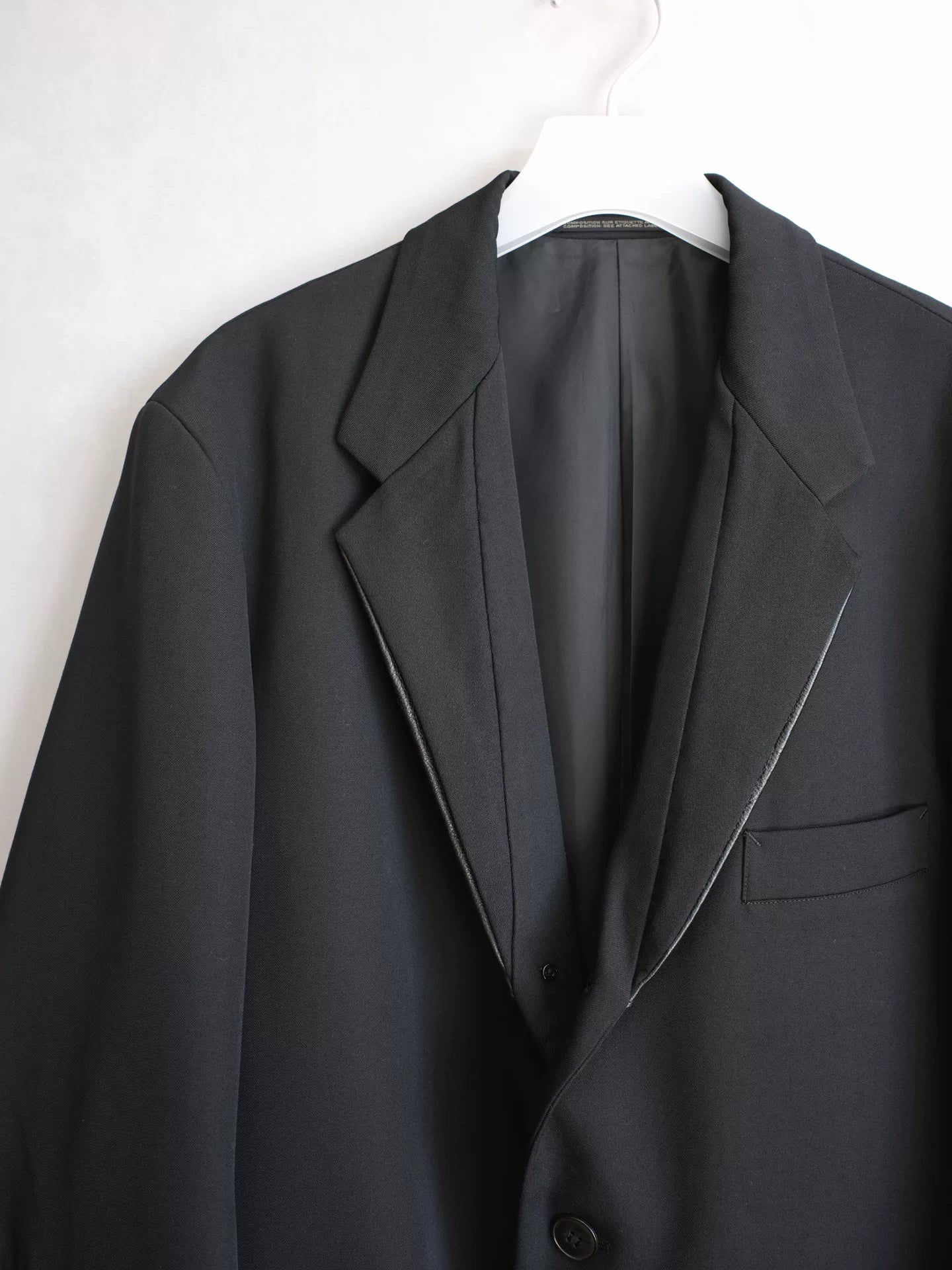 Yohji Yamamoto Leather Patch Jacket