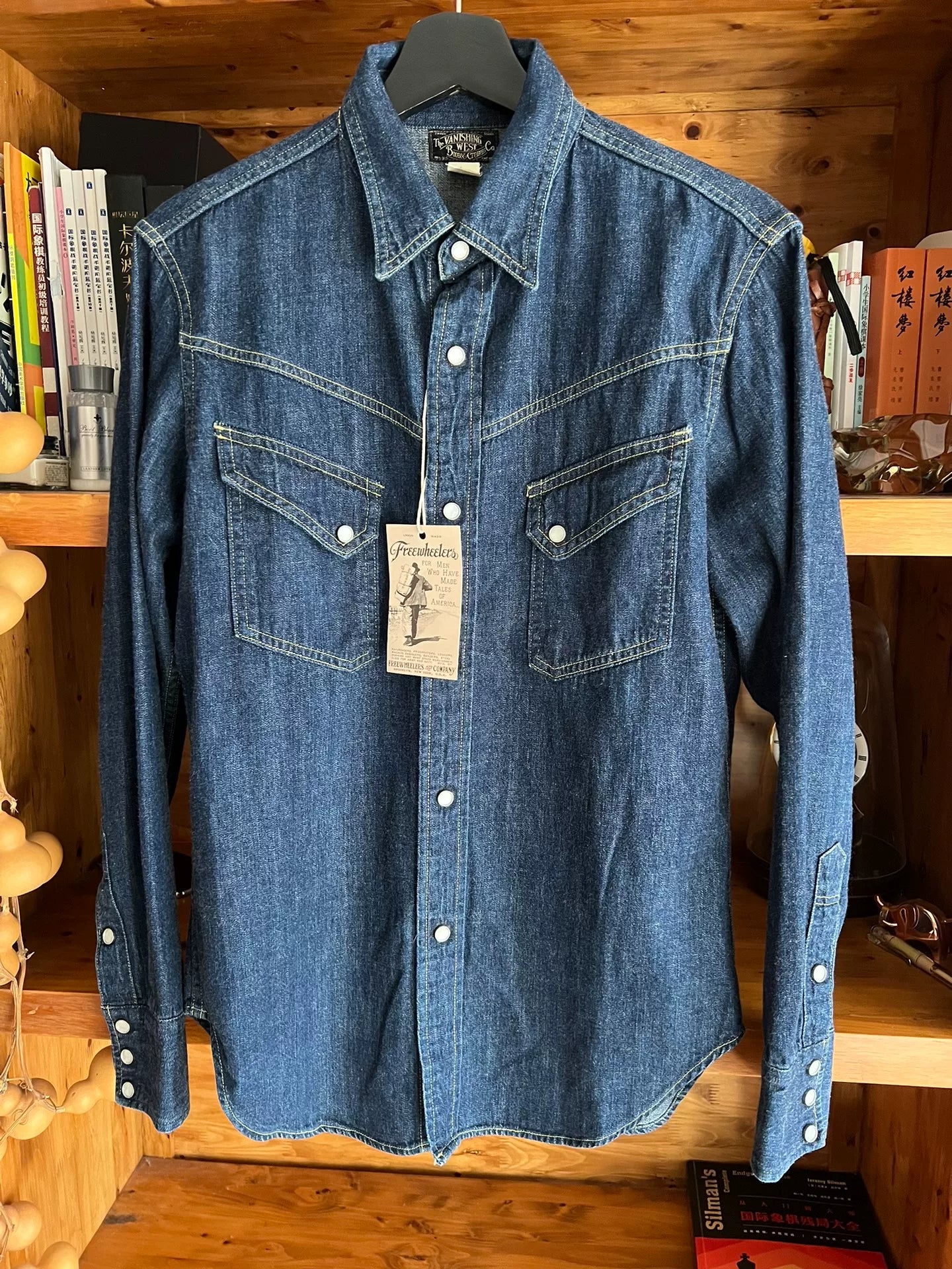 classic denim western shirt by freewheelers
