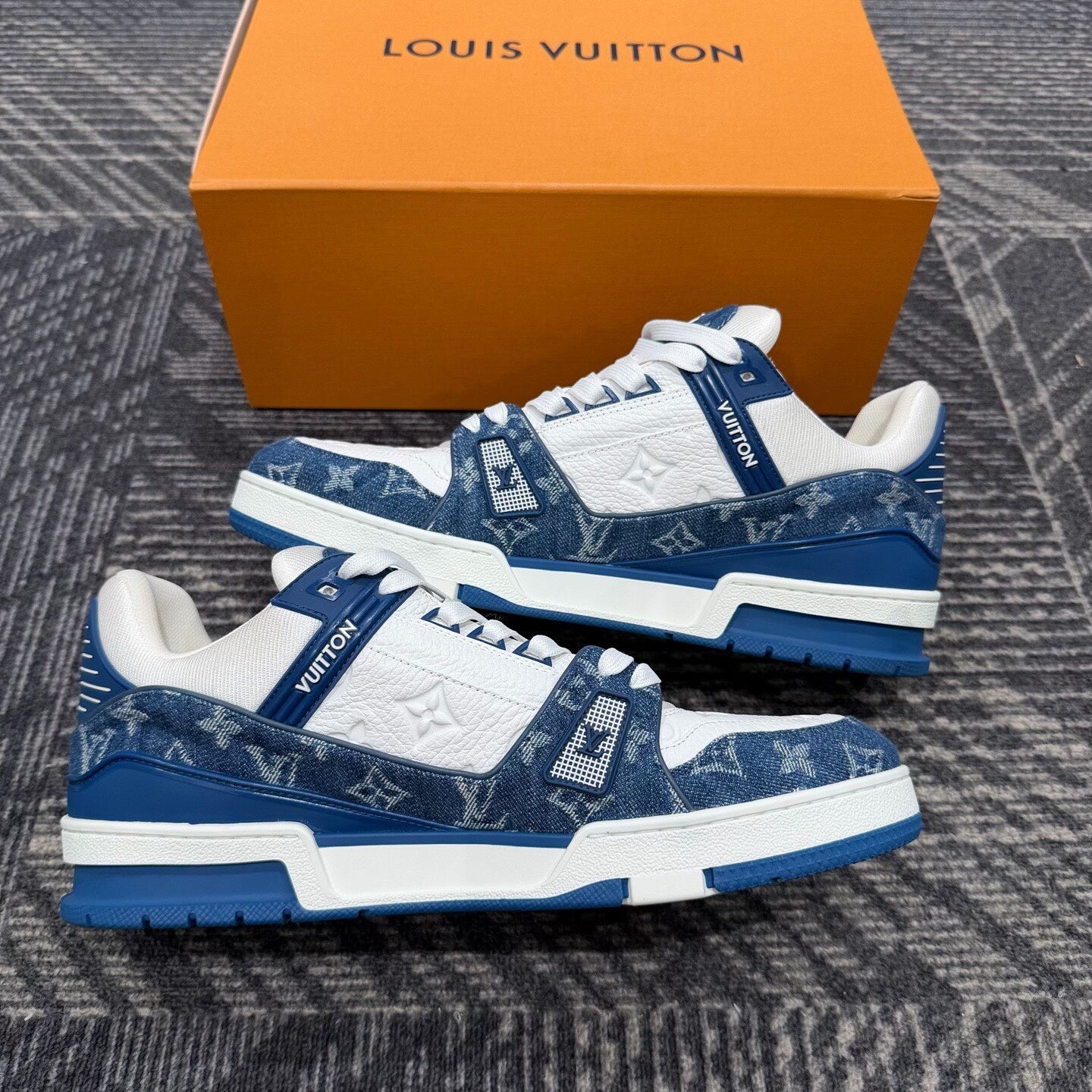 Louis Vuitton Denim Sneakers Size 44.5
