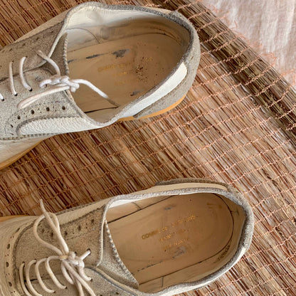 Comme des Garcons 90s Distressed Suede Leather Shoes