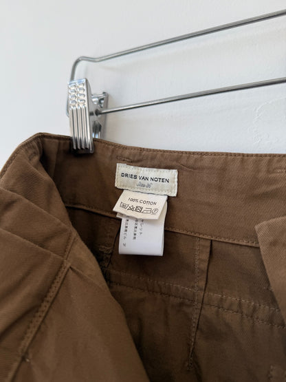 Dries Van Noten Pleated Button Casual Trousers