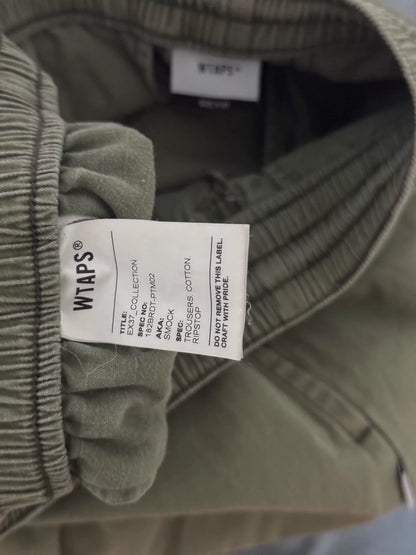 wtaps 18aw smock cargo pants in green